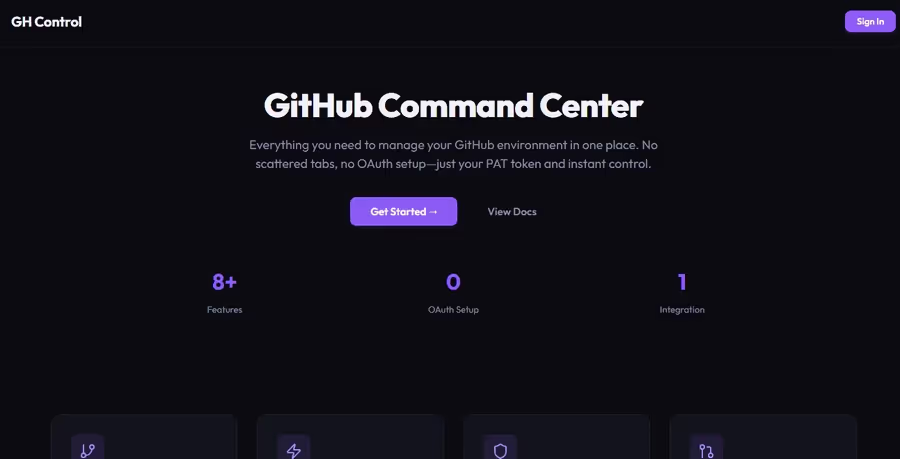Gh Control interface